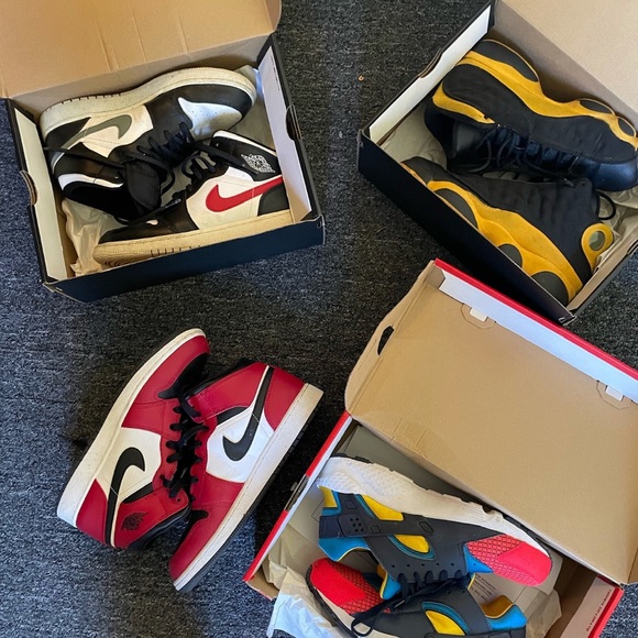 Jordan,running shoes, and timberlands - Picture 1 of 2